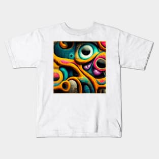 A Surrealism Graffit Psicodelic Kids T-Shirt